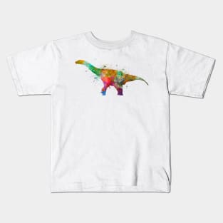 Argentinosaurus in watercolor Kids T-Shirt